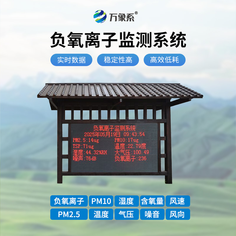 負氧離子在線監(jiān)測系統(tǒng)如何讓清新可感可知？